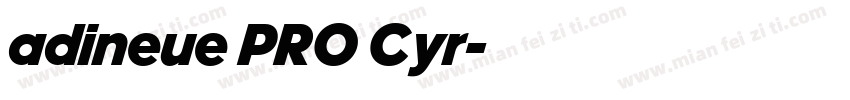 adineue PRO Cyr字体转换